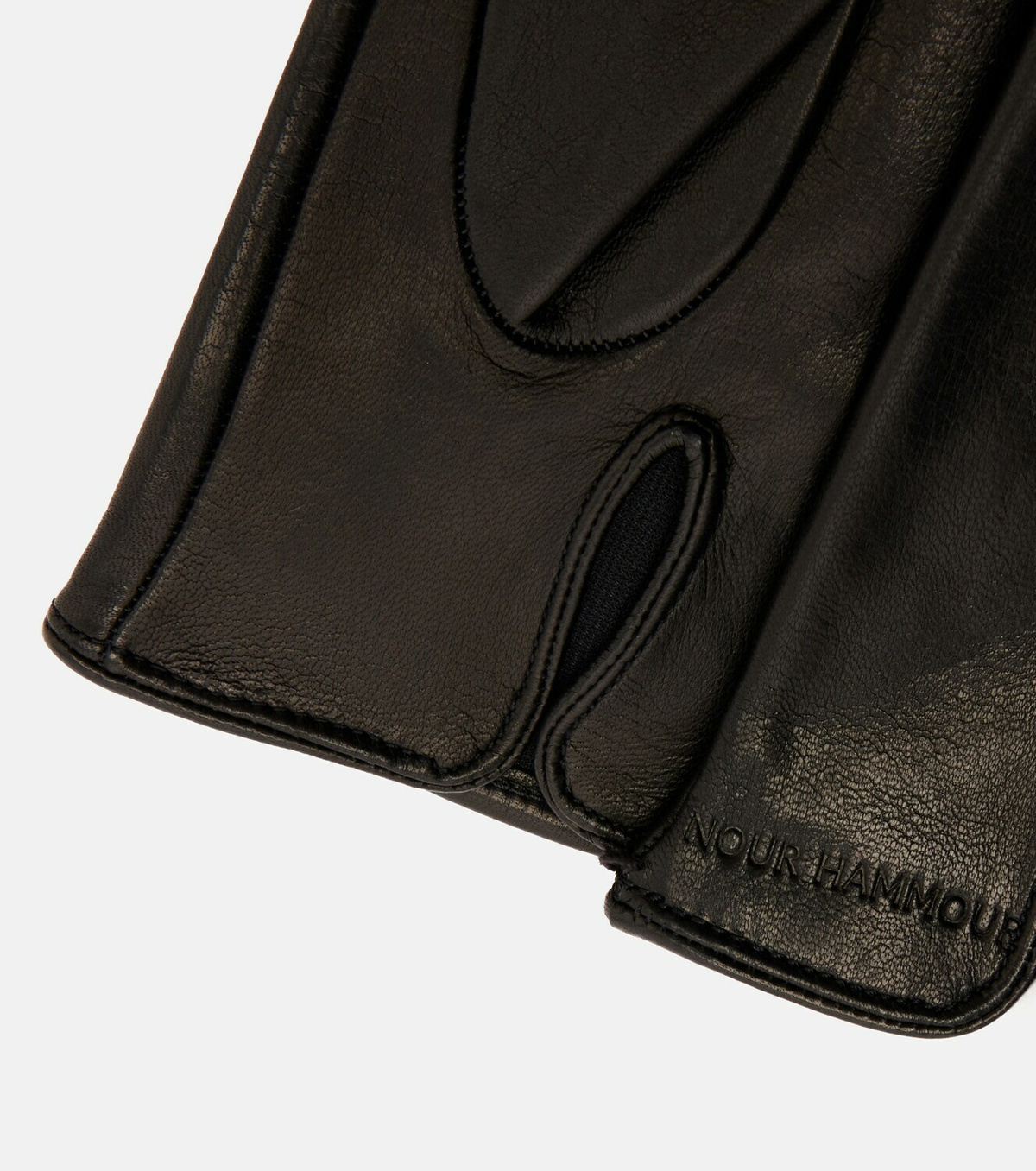 Nour Hammour Leather gloves