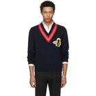 Gucci Navy Bee Sweater