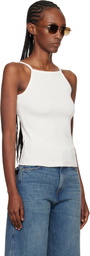 Courrèges Off-White Contrast Tank Top