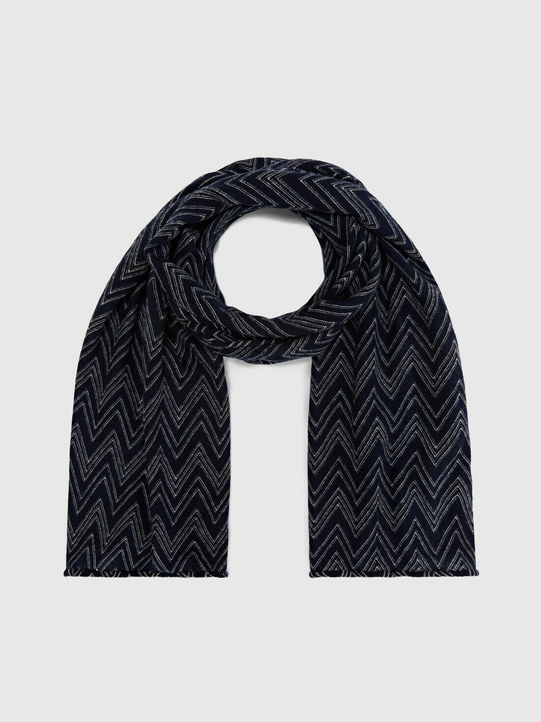 Missoni - Pure cashmere zig zag scarf, Men, Multicoloured