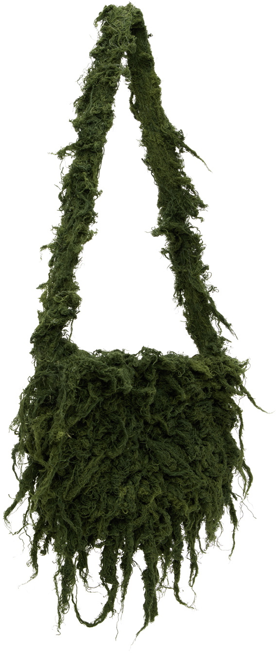 Solitude Studios Green Seaweed Messenger Bag
