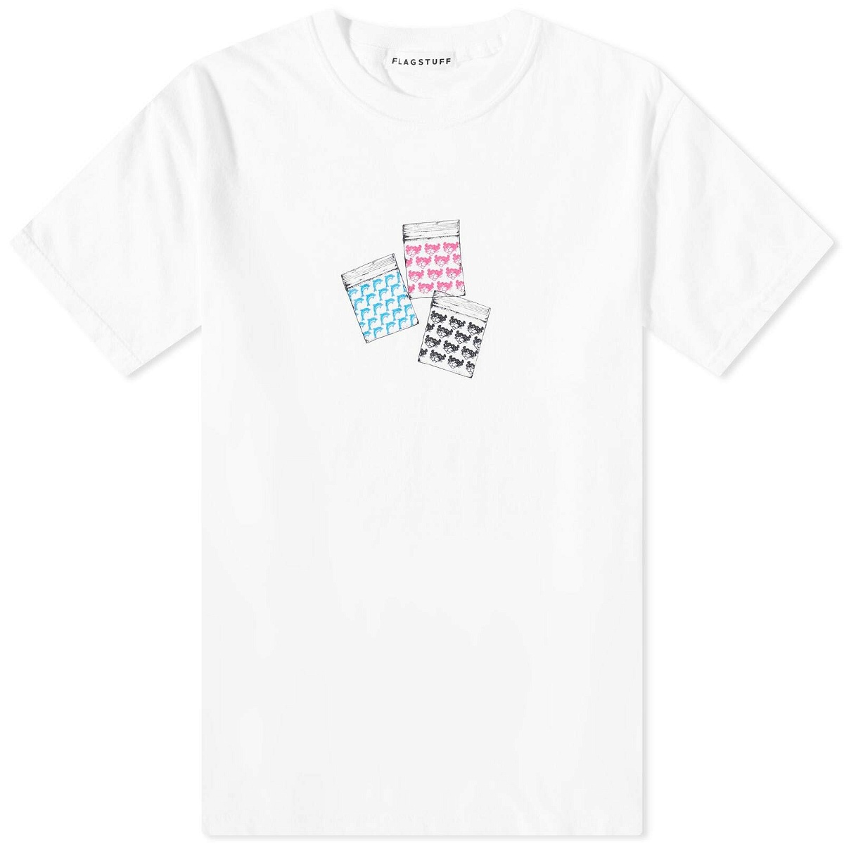 Flagstuff Men's Baggie T-Shirt in White Flagstuff