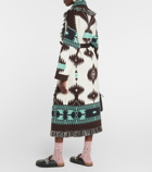 Alanui Icon jacquard wool coat