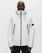 C.P. Company Pro Tek Hooded Jacket White - Mens - Shell Jackets