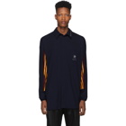 BED J.W. FORD Navy adidas Originals Edition Game Long Sleeve Shirt Polo
