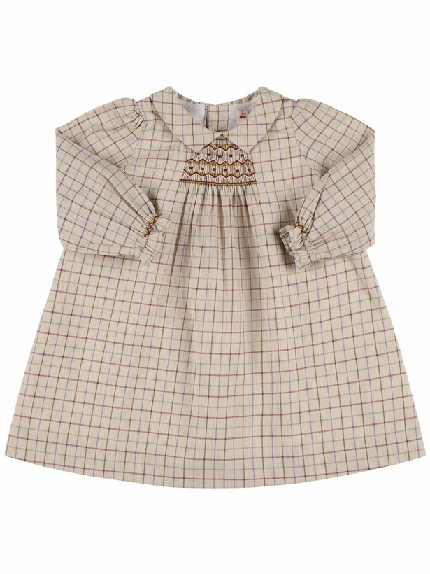 Photo: BONPOINT Check Printed Cotton Dress