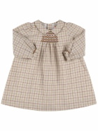 BONPOINT Check Printed Cotton Dress