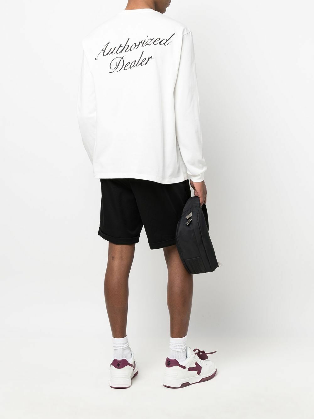 JUST DON - Cotton Logo Long Sleeve T-shirt
