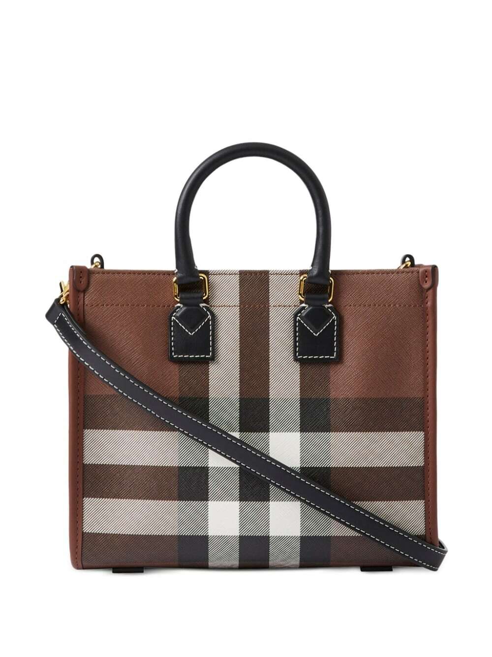 BURBERRY - Check Motiv Mini Tote Bag Burberry