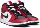 Nike Jordan Red & Black Air Jordan 1 Mid Sneakers
