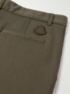 Moncler - Straight-Leg Cotton-Jersey Cargo Trousers - Brown