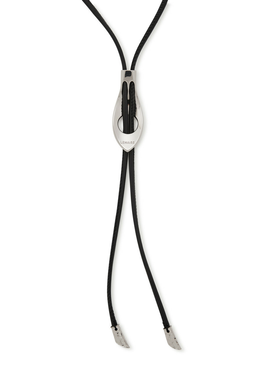 Lemaire Snake Bolo Tie Nappa Necklace - Silver - One Size