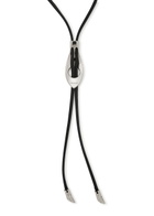 Lemaire Snake Bolo Tie Nappa Necklace - Silver - One Size