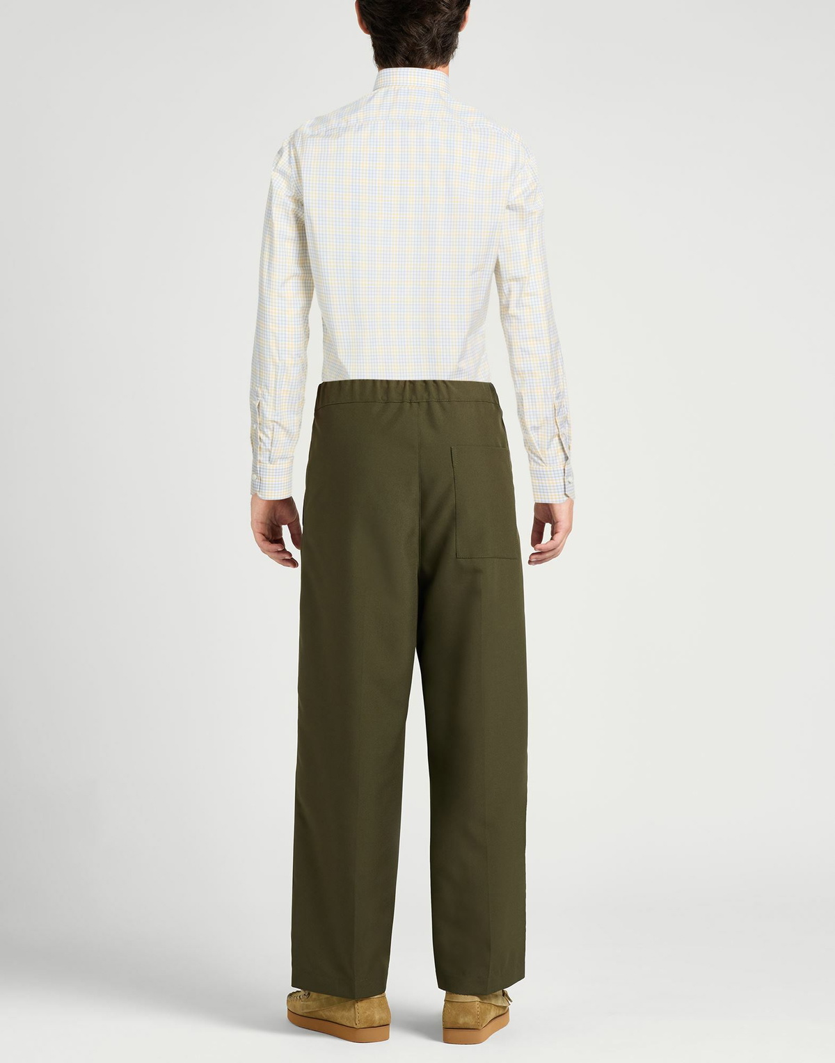 Isaia Mens Shirt in Yellow