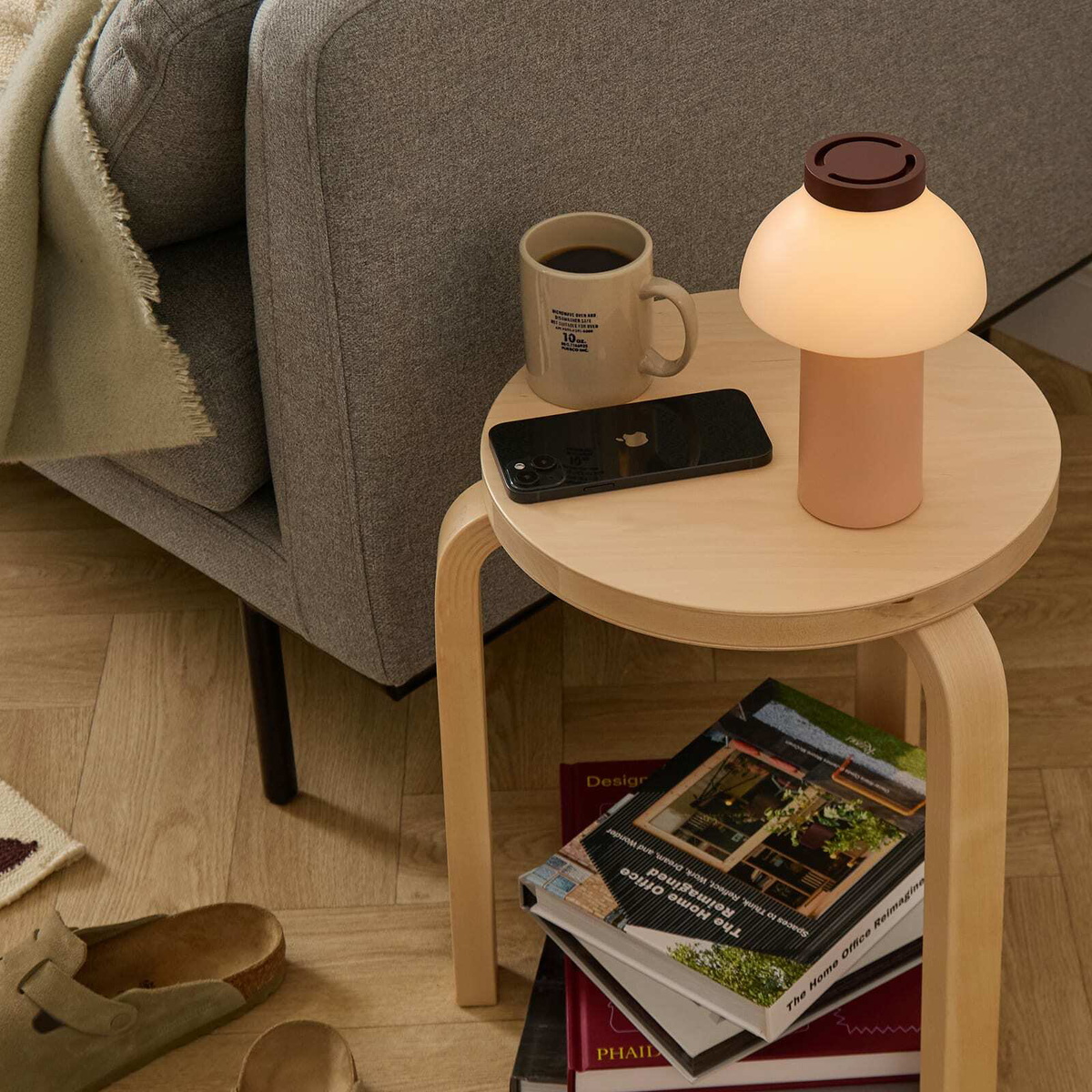 HAY PC Portable Lamp No 2 in Blush Peach 