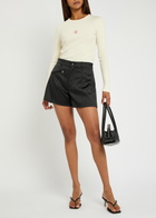 JW Anderson Tailored Satin Shorts Black
