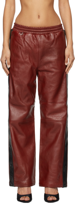 Photo: doublet Red Basketball Leather Pants