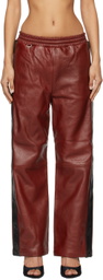 doublet Red Basketball Leather Pants