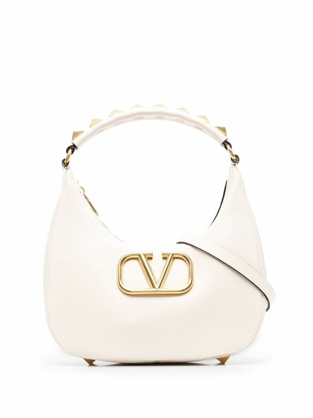 【VALENTINO】 STUD SIGN SMOOTH LEATHER HOBO BAG VALENTINO GARAVANI - Stud Sign Leather Hobo Bag Valentino