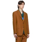 Acne Studios Orange Single-Breasted Suit Blazer