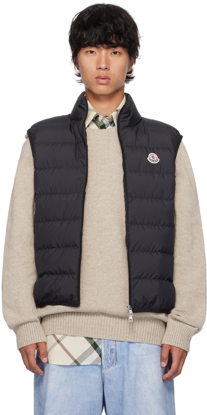 Photo: Moncler Black Contrin Down Vest