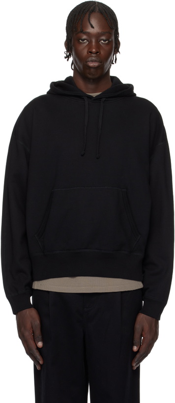Photo: Reigning Champ Black Midweight Terry Relaxed Hoodie