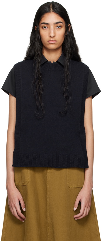 Photo: A.P.C. Navy Margot Vest