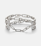 Messika Move Link 18kt white gold bracelet with diamonds