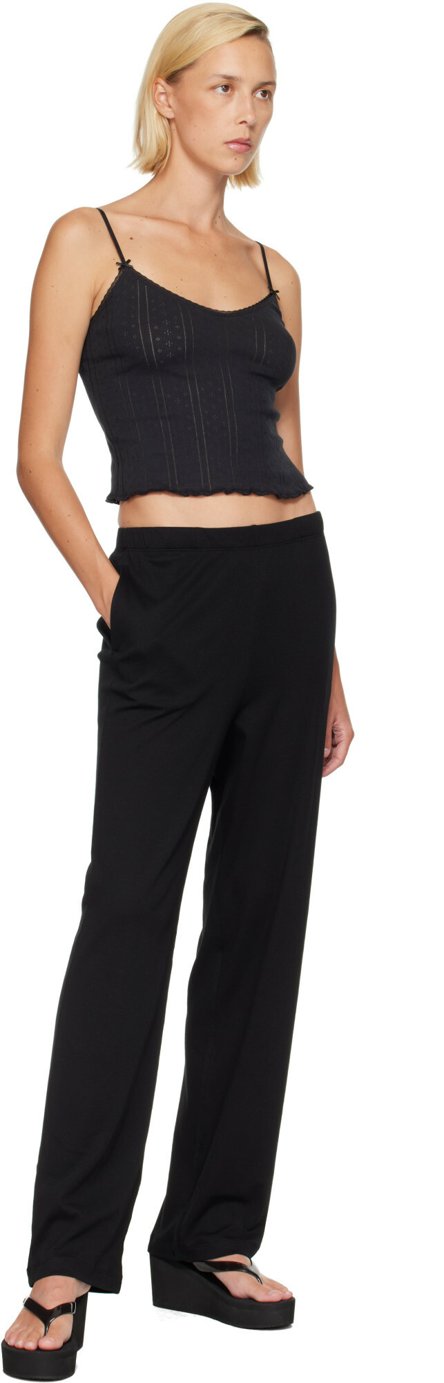 Cou Cou Black 'The Long Cami' Camisole