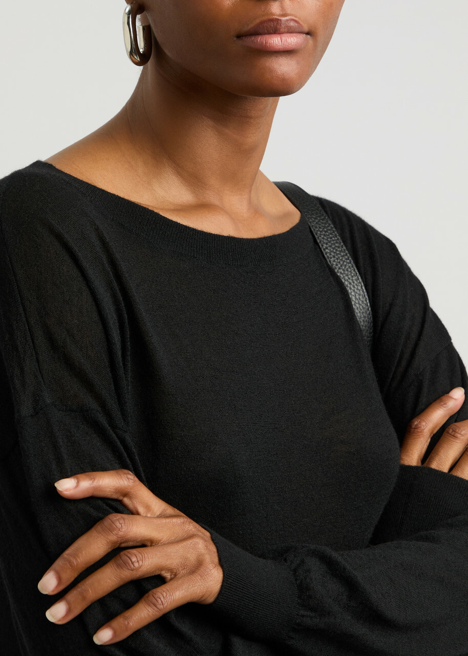 Extreme Cashmere N°368 Fab Cashmere Maxi Jumper Dress - Black Extreme Cashmere N°368 Fab Cashmere Maxi Jumper Dress - Black