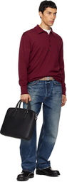 BOSS Black Embossed Logo Document Briefcase