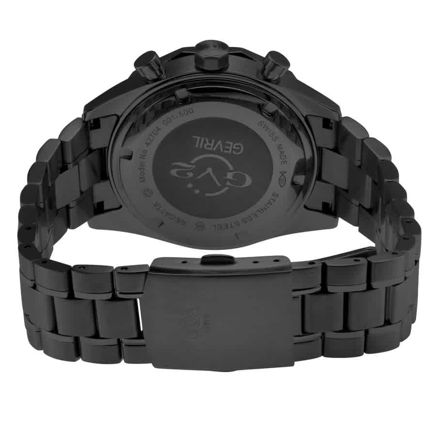 GV2 by Gevril Regatta Black Dial Mens Watch 42704B