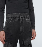 Dolce&Gabbana Logo distressed straight jeans
