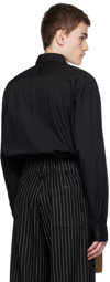 Dries Van Noten Black Strap Shirt