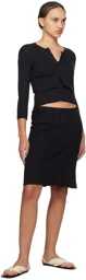 Cou Cou Black 'The Slip' Midi Skirt