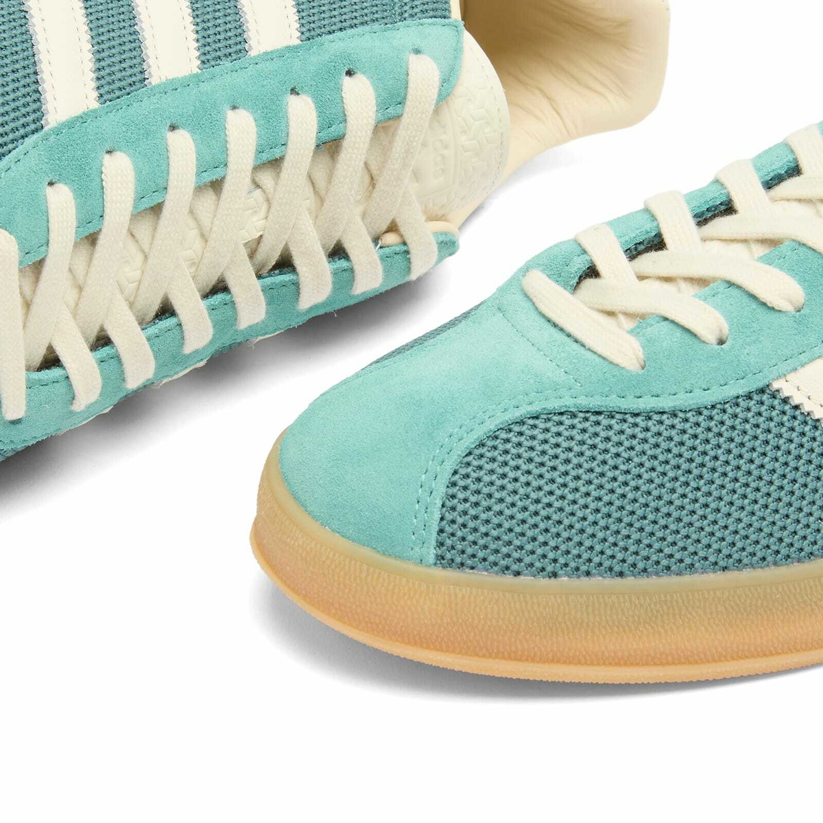 Adidas Gazelle Indoor Pro Sneaker in Preloved Teal/Off White/Warm Sandstone