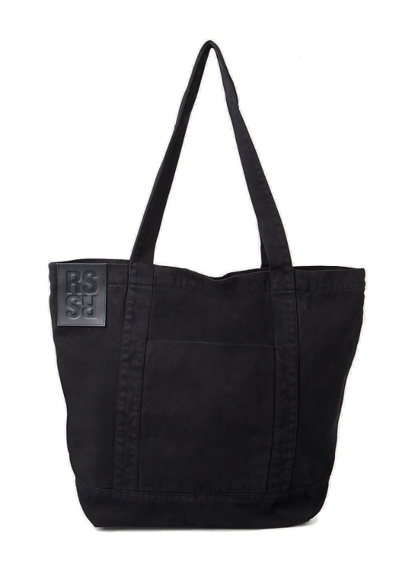 Photo: Logo Patch Tote Bag in Black