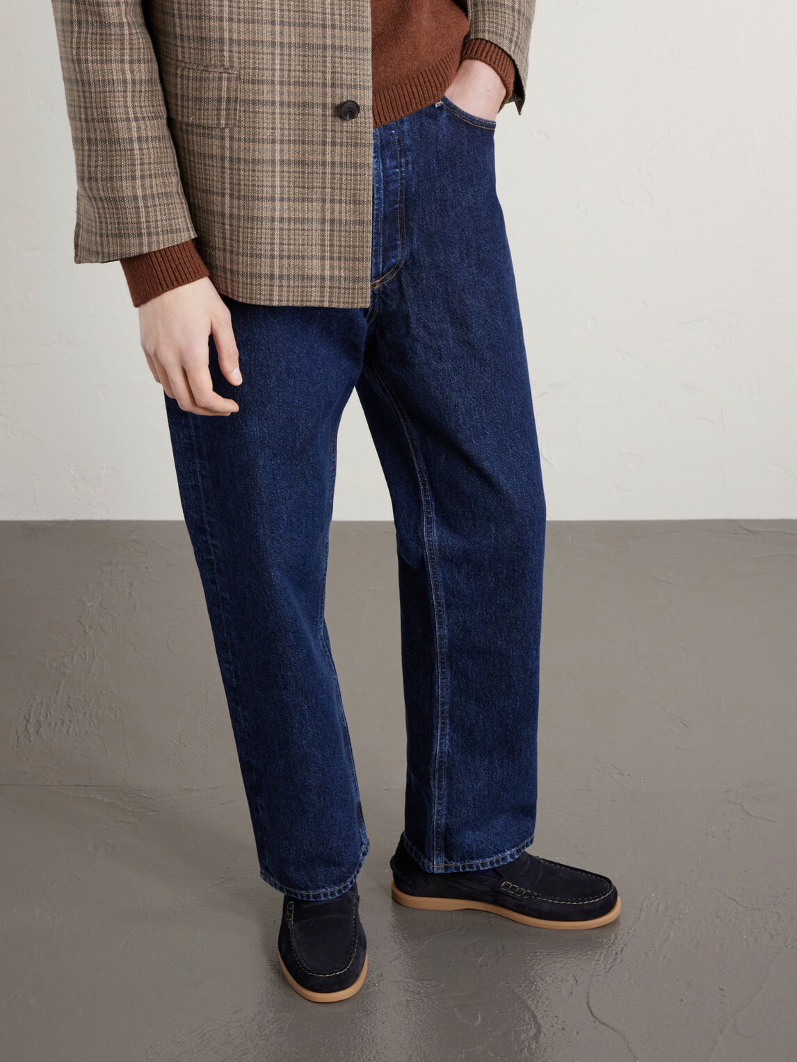 Mr P. - Leo Suede Penny Loafers - Blue