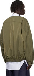 Hed Mayner Green Bomber Jacket