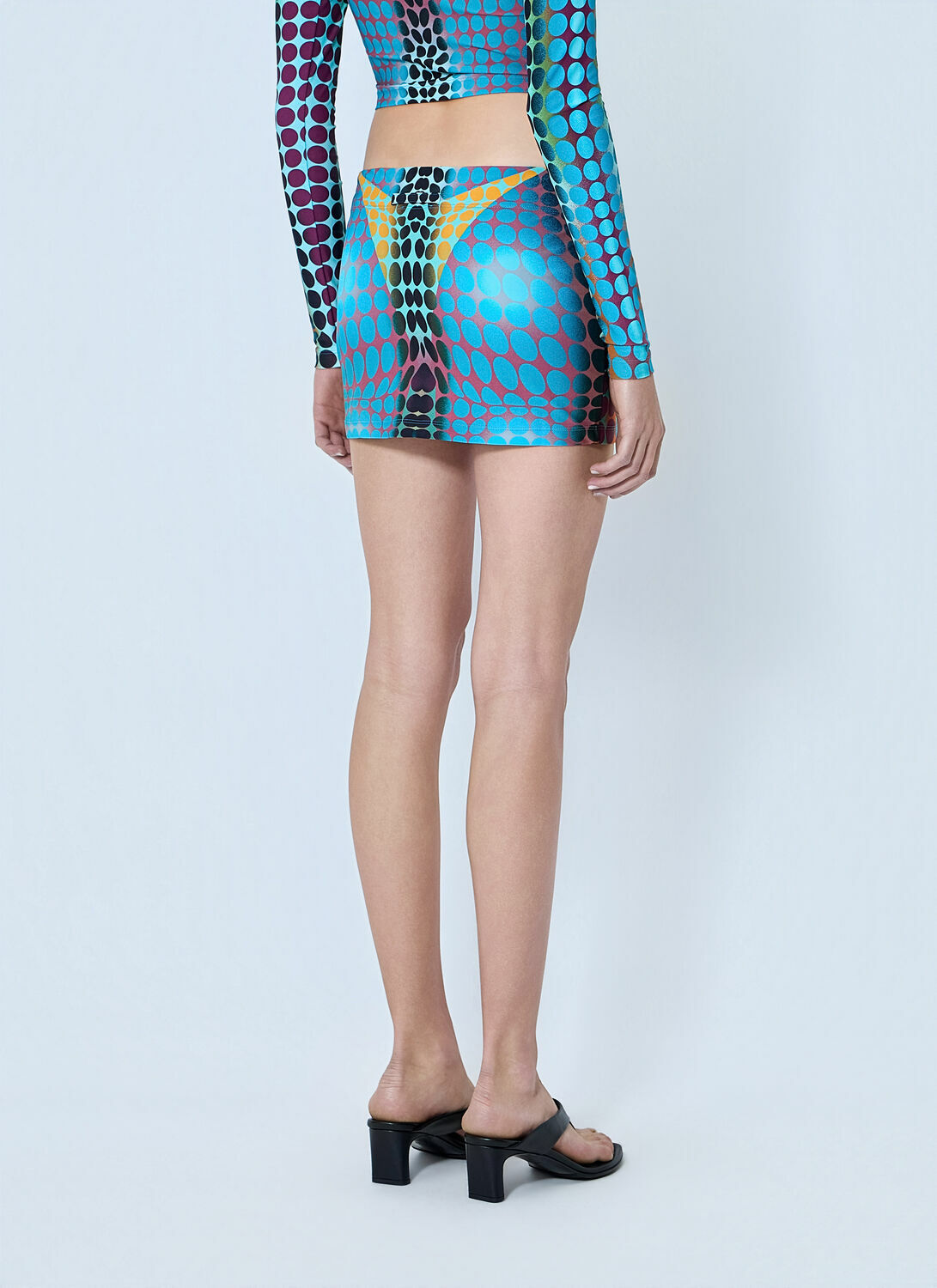 Jean Paul Gaultier Re-Edition Center Zip Mini Skirt