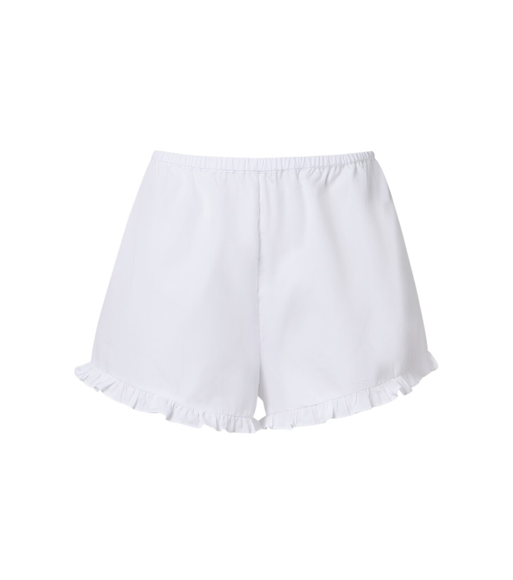 Photo: Hunza G Frill cotton poplin shorts