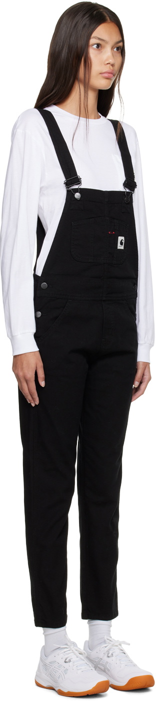 Carhartt Work In Progress Black Bib Overalls