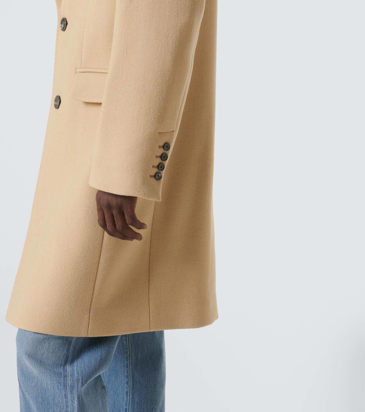 Ami Paris Single-breasted wool coat