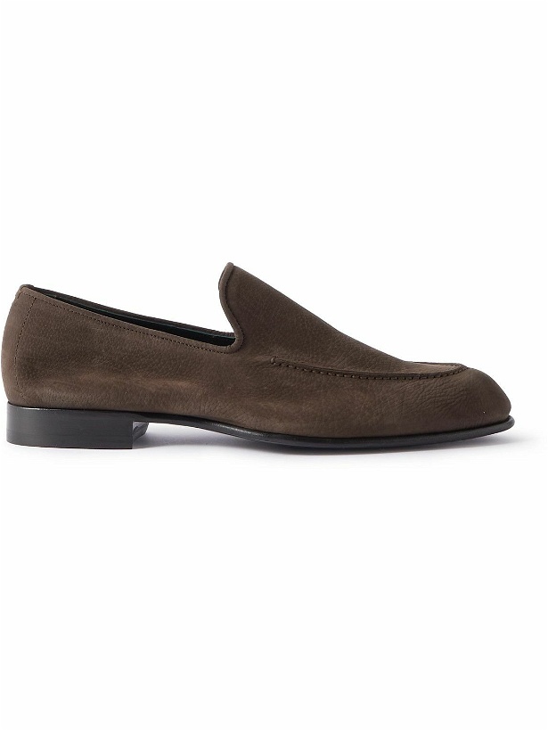Photo: Brioni - Suede Loafers - Brown