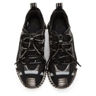 Dolce and Gabbana Silver and Black NS1 Sneakers