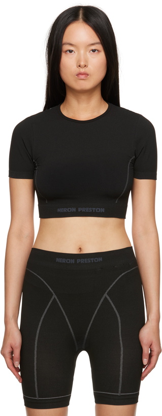 Photo: Heron Preston Black Active Top