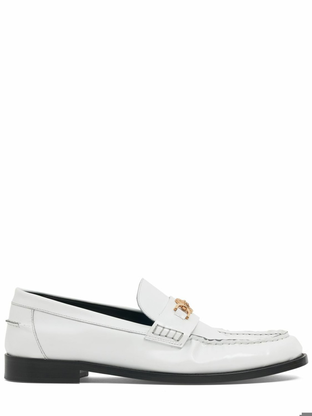 Photo: VERSACE - Medusa Leather Loafers