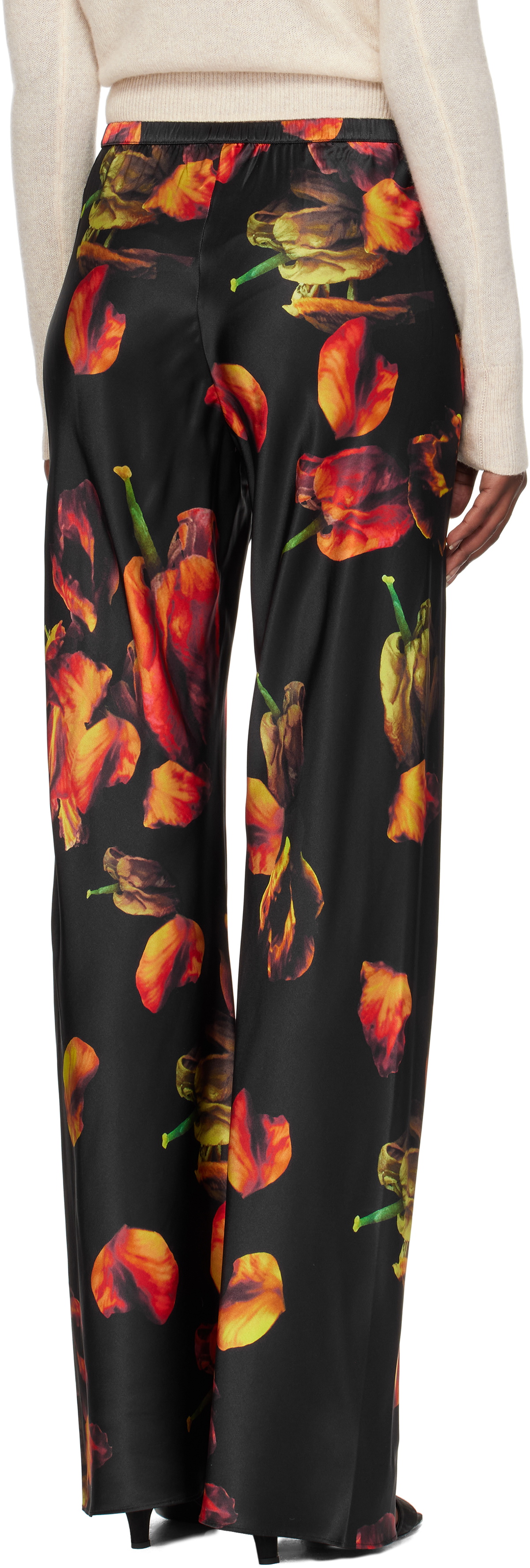 Silk Laundry Multicolor Bias Cut Lounge Pants