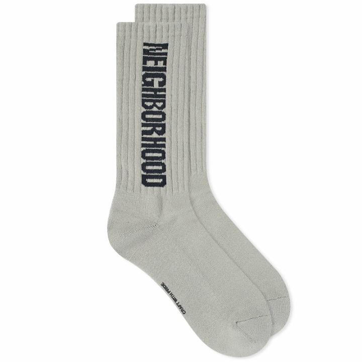 Photo: Neighborhood Men's CI Logo Sock in Grey