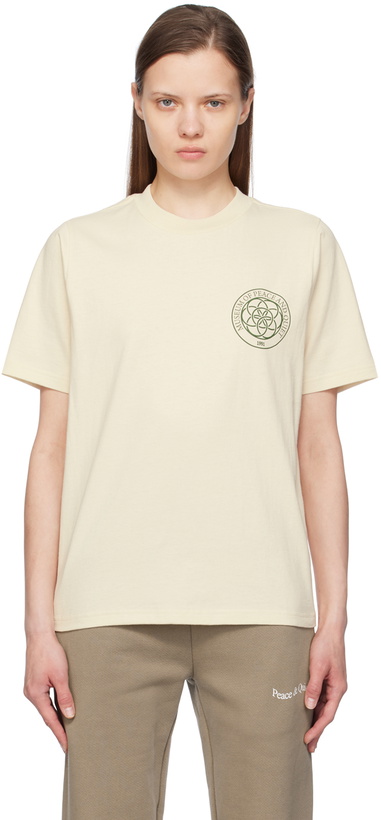 Photo: Museum of Peace & Quiet Off-White 'Wellness Center' T-Shirt